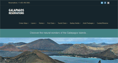 Desktop Screenshot of galapagosreservations.com