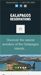 Mobile Screenshot of galapagosreservations.com